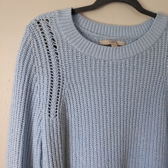 LOFT Pointelle Trim Sweater - Picture 5 of 6